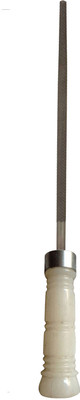 LXMI Round File 6 Inches With PVC Handle Knife Sharpening Steel(Steel)