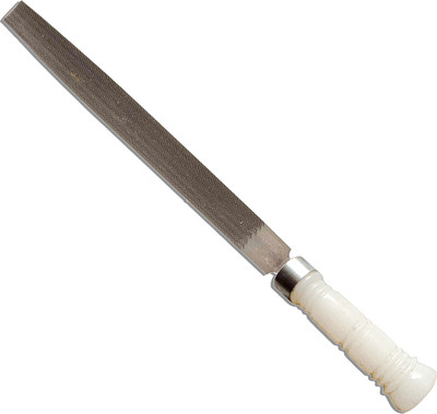LXMI Half Round File 10 Inches With PVC Handle Knife Sharpening Steel(Steel)