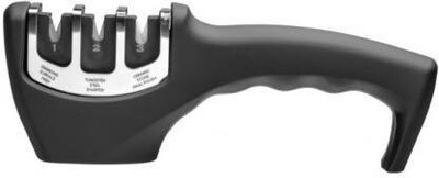 Blaxland Knife Sharpener for Kitchen 3-Stage Knives Sharpening Tool 1 Knife Sharpening Stone(Steel, Plastic, Ceramic)