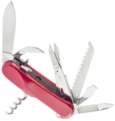 ASTOUND Multipurpose 11 Function Steel Swiss Army Style Pocket Knife-ji Multi Tool, Knife, Pocket Knife, Survival Knife(Red)