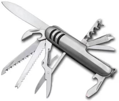 Meenamart.com 11 in 1 Multifunction Swiss Knife Folding Outdoor Multi Tool(Multicolor)