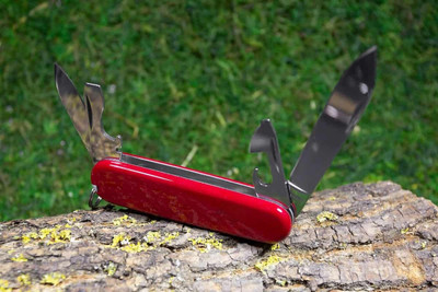 ASTOUND Stainless Steel Multi-function Swiss Knife Set - 11 in 1-Red-ov Multi Tool, Knife, Pocket Knife, Survival Knife(Red)