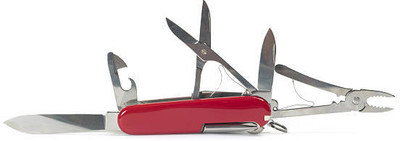 ASTOUND 11 in 1 Folding Knife Tool Kit- Versatile and Compact-iv Multi Tool, Knife, Pocket Knife, Survival Knife(Red)