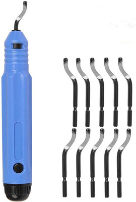 TOOLBUX Deburring Tool Set NB1100 – Burr Handle with Blades & Pipe Reamer Single Sided Speciality(Pack of 1)