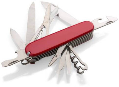 ASTOUND 11-Function Stainless Steel Pocket Knife-cv Multi Tool, Knife, Pocket Knife, Survival Knife(Red)