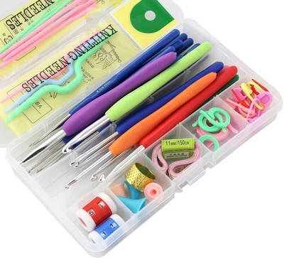 Netois Crochet Hook Knitting Tool Kit with Stitch Markers & Accessories Knitting Pin(Pack of 52)