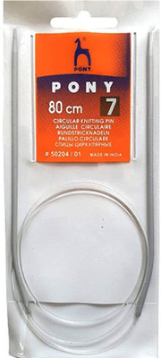 Kitoarts Circular Knitting Needles Set 80 CM For Knitting Needlework Number-7 Knitting Pin(Pack of 1)