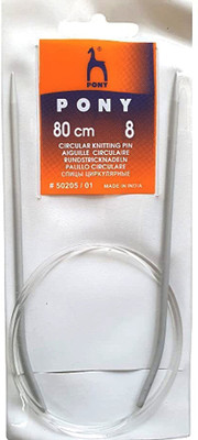 Kitoarts Circular Knitting Needles Set 80 CM For Knitting Needlework Number-8 Knitting Pin(Pack of 1)