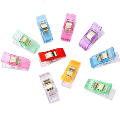 SYGA Swing Clips Multicolor for Sewing Craft Clamps, Crafting, Crochet and Knitting - 10 PCS Knitting Pin(Pack of 10)