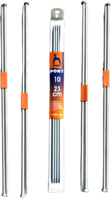 GINROO Cold Headed Knitting Needles/Pins (set of 4) + Neck Needles (set of 4) Knitting Pin(Pack of 8)