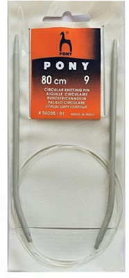 GINROO Aluminium Circular Knitting Pins 80cm (No.-9) Knitting Pin(Pack of 1)