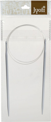 Jyoti Circular Knitting Needle - Aluminium (1 Piece of 80cm of Size 1 in Pouch) Knitting Pin(Pack of 1)