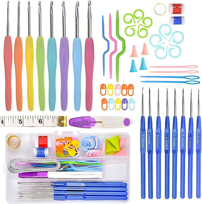 Nirvify Crochet Hook Needle Set, Knitting Pin(Pack of 52)