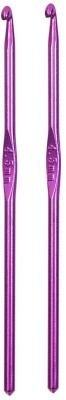 VibhaMart Jyoti Crochet Hook & Knitting Needle Size 4.5 MM - Aluminium Knitting Pin(Pack of 2)