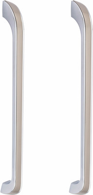 ATOM CH-ZN-252-CPSS-12, Pack of 2 Zinc Cabinet/Drawer Handle(Silver Pack of 2)
