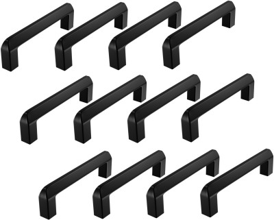 ATLANTIC Triangle Handle Total Length: 5.50 inches, Hole to Hole - 128 MM Stainless Steel Cabinet/Drawer Handle(Black Pack of 12)