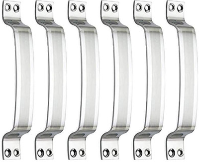 AAS COPULA Doors/Cabinet/Window Handles for Home & Kitchen - D Curve - 6 inches Stainless Steel Door Handle(Silver Pack of 6)