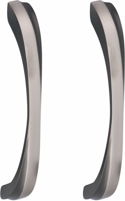 ATOM CH-ZN-550-BS-06, Pack of 02 Zinc Cabinet/Drawer Handle(Black, Silver Pack of 2)