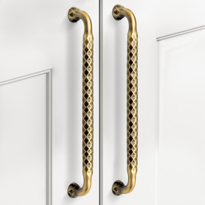 Plantex Cabinet Handle/288mm Handle for Cabinet/Wardrobe Handle/Door Pull-Push Handle Zinc Cabinet/Drawer Handle(Copper Pack of 1)