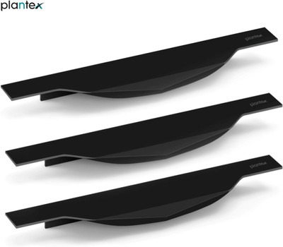 Plantex 6 Inch Pull Handle for Modular Kitchen Cabinet/Drawers/Wardrobe Profile Handle Aluminium Cabinet/Drawer Handle(Black Pack of 3)