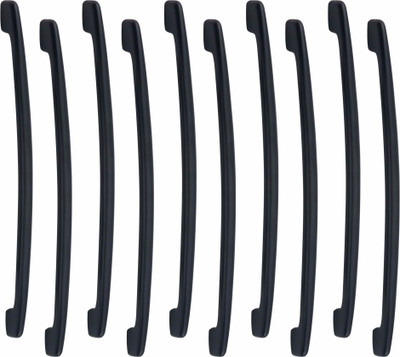 ATOM CH-ZN-554-BM-12, Pack of 10 Zinc Cabinet/Drawer Handle(Black Pack of 10)