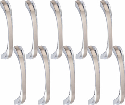 ATOM CH-ZN-550-CPSS-06, Pack of 10 Zinc Cabinet/Drawer Handle(Silver Pack of 10)