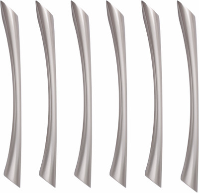 ATOM CH-ZN-212-SS-10, Pack of 6 Zinc Cabinet/Drawer Handle(Silver Pack of 6)