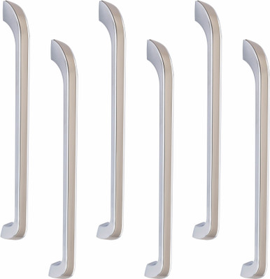 ATOM CH-ZN-252-CPSS-12, Pack of 6 Zinc Cabinet/Drawer Handle(Silver Pack of 6)