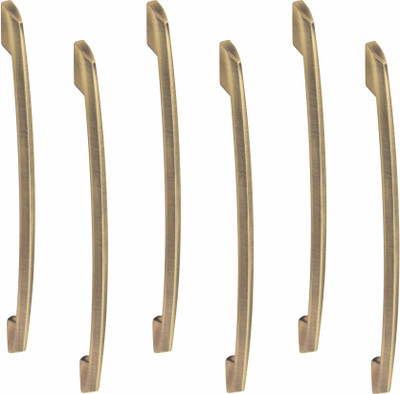 ATOM 12 inches CH-545-ZN Antique Wardrobe Push Bar Zinc Cabinet/Drawer Handle(Gold Pack of 6)