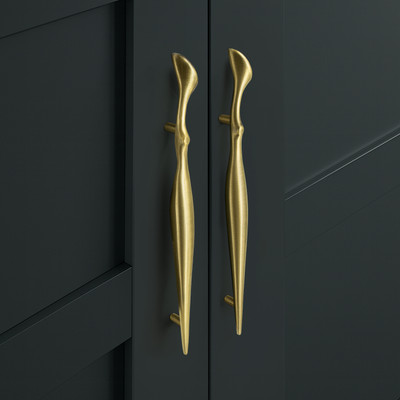 Plantex 160mm Handle for Cabinet/Cabinet Handle/Wardrobe Handle/Door Pull-Push Handle Zinc Cabinet/Drawer Handle(Copper Pack of 1)