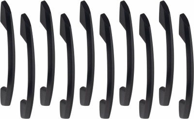 ATOM 4 inches CH-545 Black Matt Finish Zinc Cabinet/Drawer Handle(Black Pack of 6)