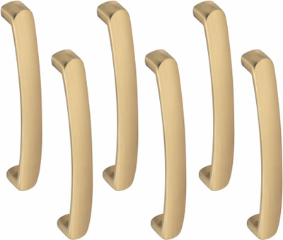 ATOM CH-ZN-536-BA-06, Pack of 6 Zinc Cabinet/Drawer Handle(Gold Pack of 6)