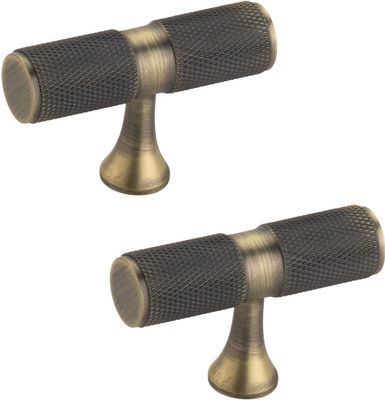ATOM KB-BK-TEE Antique Finish Knob Brass Cabinet/Drawer Handle(Multicolor Pack of 2)