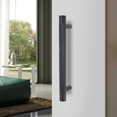 Kunal Gold ELITE12PULL Brass Door Handle(Black Pack of 1)