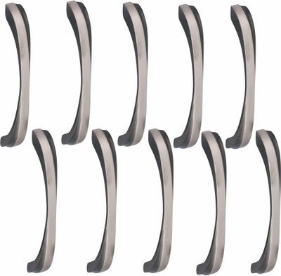 ATOM CH-ZN-550-BS-06, Pack of 10 Zinc Cabinet/Drawer Handle(Black, Silver Pack of 10)