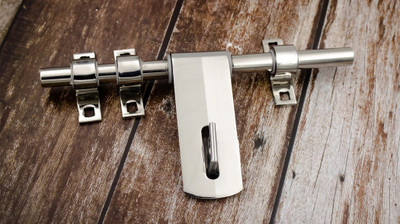 MYRU A-457 Premium 3+1 16x3mm 50-50 Aldrop 10'' Stainless Steel Door Handle(Steel Pack of 1)