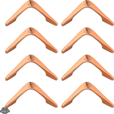 Sun Shield Delta Knob Rose Gold FInish Set of 8 Aluminium Cabinet/Drawer Handle(Gold Pack of 8)