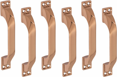 ATOM CH-ZN-TWIST-RG-04, Pack of 6 Zinc Cabinet/Drawer Handle(Gold Pack of 6)