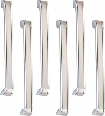 ATOM CH-ZN-252-CPSS-08, Pack of 6 Zinc Cabinet/Drawer Handle(Silver Pack of 6)