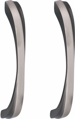 ATOM CH-ZN-550-BS-08, Pack of 2 Zinc Cabinet/Drawer Handle(Black, Silver Pack of 2)