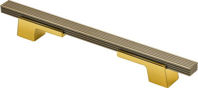 Plantex 160mm Handle for Cabinet/Cabinet Handle/Wardrobe Handle/Door Pull-Push Handle Aluminium Cabinet/Drawer Handle(Gold Pack of 1)