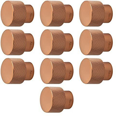 ATOM 26mm BK-Diamond Rose Gold Knob Brass Cabinet/Drawer Handle(Gold Pack of 10)