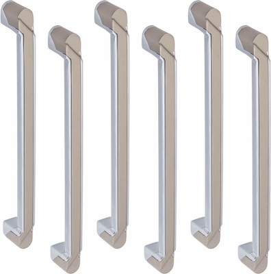 ATOM CH-ZN-241-CPSS-10, Pack of 6 Zinc Cabinet/Drawer Handle(Silver Pack of 6)