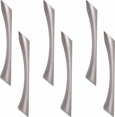 ATOM CH-ZN-212-SS-06, Pack of 6 Zinc Cabinet/Drawer Handle(Silver Pack of 6)