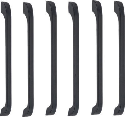 ATOM 10 Inches Zinc Handle | Black Finish| CH-252 Zinc Cabinet/Drawer Handle(Black Pack of 6)