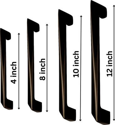 Krishna Priya 12 Inch Nickel Cabinet/Drawer Handle(Brown Pack of 4)