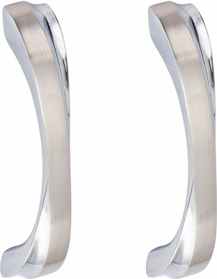 ATOM CH-ZN-550-CPSS-04, Pack of 2 Zinc Cabinet/Drawer Handle(Silver Pack of 2)