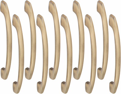 ATOM CH-ZN-554-BA-06, 6 inch Wardrobe Handle Antique Brass Zinc Cabinet/Drawer Handle(Multicolor Pack of 10)