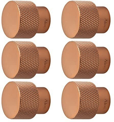 ATOM 1 Inches KB-BK-DIAMOND Rose Gold knob Brass Cabinet/Drawer Handle(Gold Pack of 6)