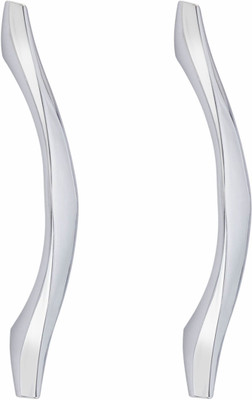 ATOM 6 Inch Handle Chrome plated Finish Zinc Cabinet/Drawer Handle(Steel Pack of 2)